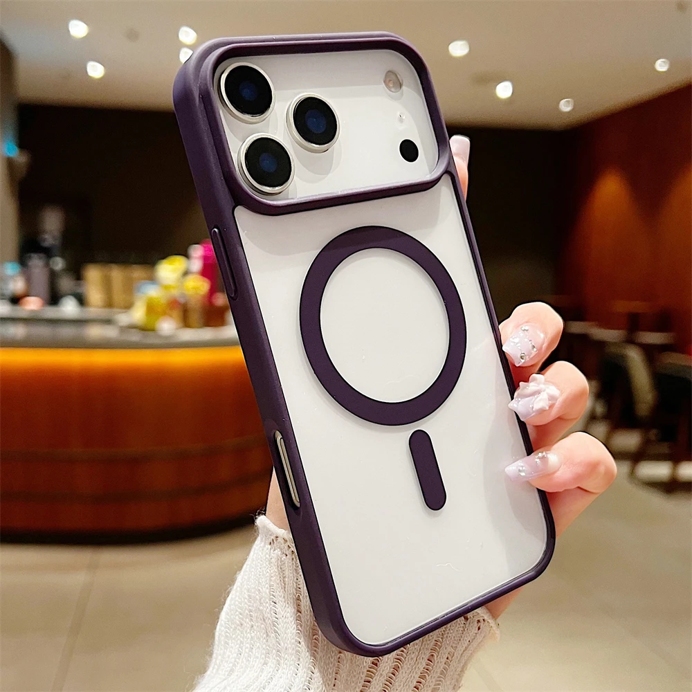 (morado Oscuro, Iphone 13 Pro) Funda Ultrafina, A Prueba De Golpes Y Respetuosa Con La Piel, Compatible Con Carga Inalámbrica Magnética.