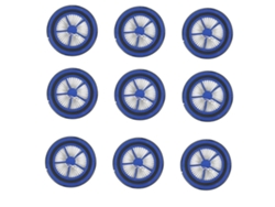 Filtro hepa 9pcs para aspirador de pó portátil proscenic p10 p11