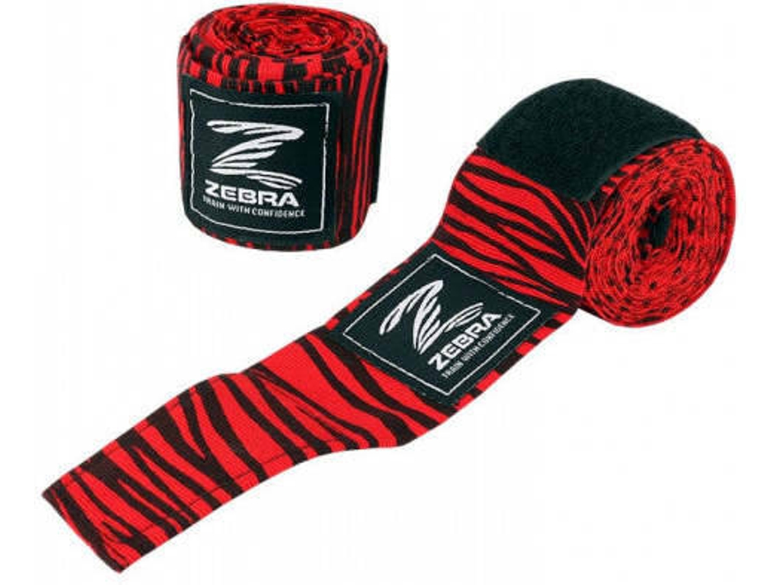 Venda para Boxeo ZEBRA  (Rojo - 255 cm)