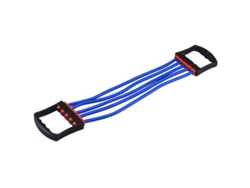 Omni-expansor De Pecho Desmontável Com 5 Bandas De Resistência Para Treinamento De Força Muscular Pecho Corda Azul