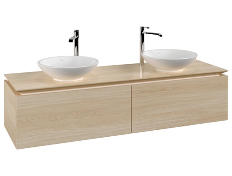Mueble de tocador Villeroy &amp Boch Legato B599 1600x380x500mm 2 lavabos