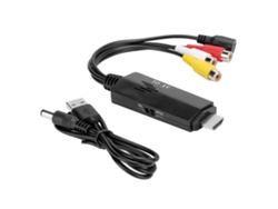 Adaptador Convertidor De Vídeo Hdmi A Av Hd, Cable Macho A Hembra Para Tv, Vhs, Vcr Y Grabadora De Dvd