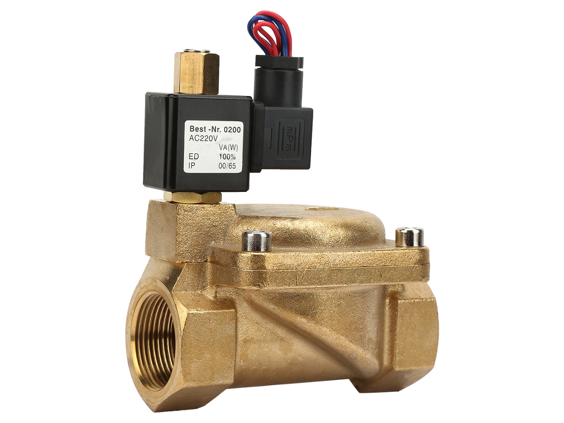Válvula solenoide eléctrica de 2 posiciones y 2 vías, normalmente cerrada