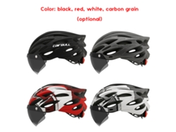 Casco De Ciclismo De Montaña Y Carretera Con Lente, Visera Y Luz Trasera Equipo De Ciclismo