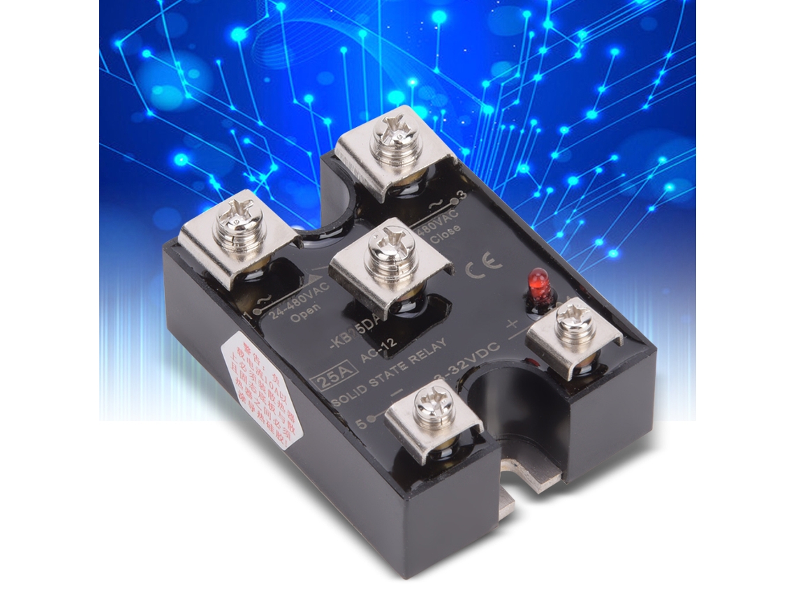 2026dz-relé De Estado Sólido Berm Kb25da 25a Monofásico 1no1nc Control Dc Ac Ssr