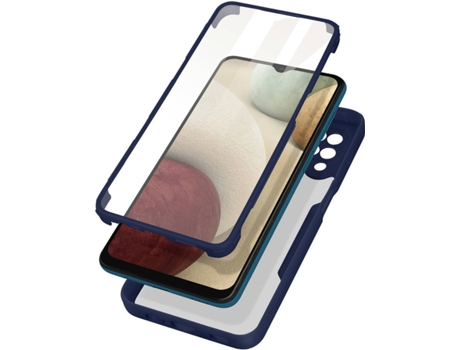 Carcasa Samsung Galaxy A12 AVIZAR Protección 360° Azul