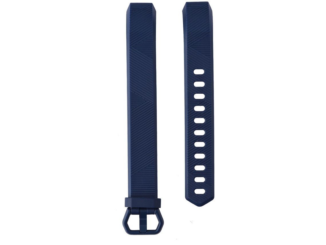 Reemplazo De Correa Para Reloj Inteligente Tpu Fitbit Alta Hr Clásica Con Rayas Diagonales Azul Oscuro Talla L