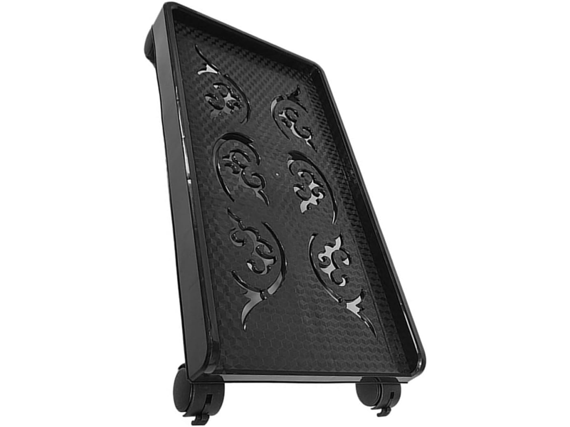 Soporte Móvil Para Pc Con Ruedas Giratorias Y Freno, Bandeja De Pp, 46 X 245 X 8 Cm, Negro, Carro Para Unidad