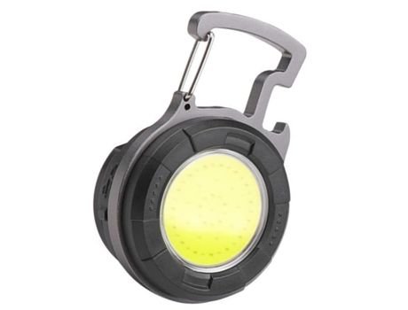 Pocket Light Cob Flashlight Car Key Chain Linterna Recargable De Compact Flashlight Small Flash Light Llavero Linternas High Lumens (Black) BISBISOUS