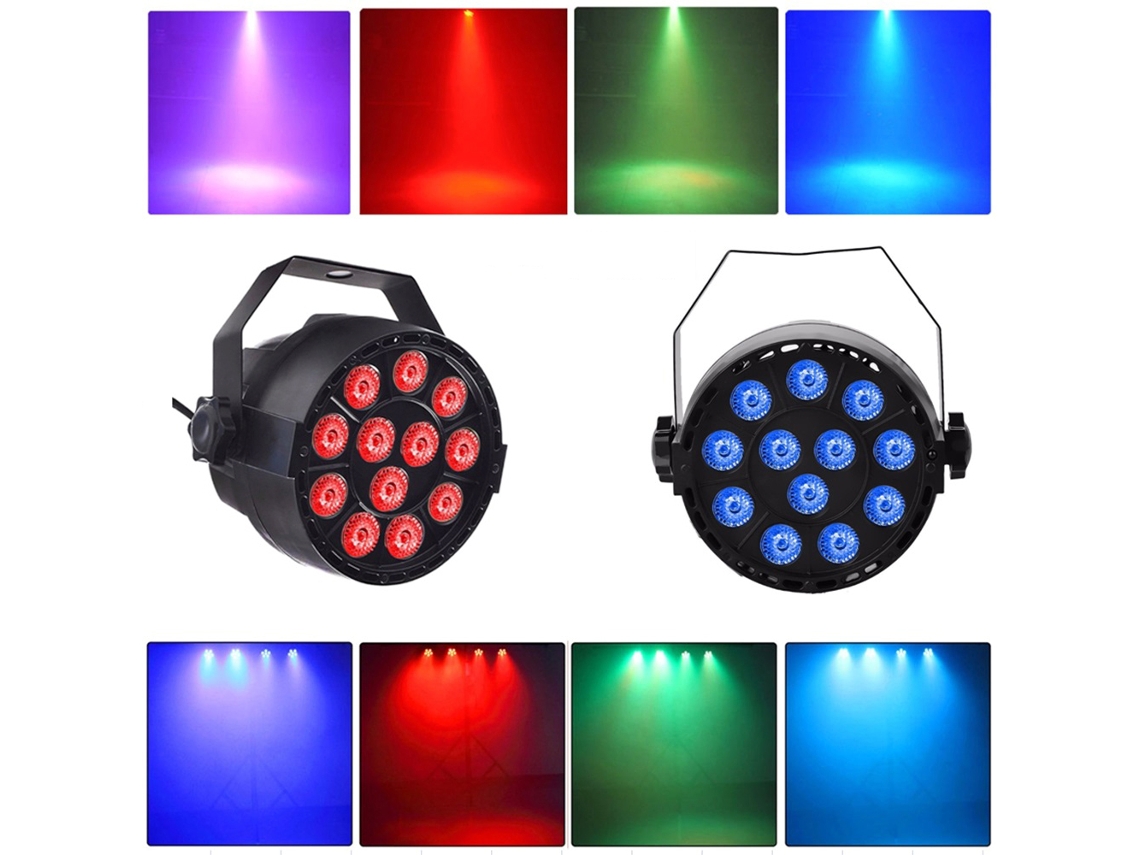 Rebe-lixada 30w 12*3 En 1 Rgb Led Luz Par Escenario Dmx512 Sonido Activado 7ch Para Fiesta Dj Pub Club Bar