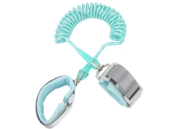 Pulsera Antipérdida Para Niños De 1 A 10 Años Con Cable De Acero Verde Claro.