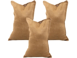 Juego De 3 Bolsas Reutilizables De Lino Y Yute Ciieeo Para Almacenamiento De Alimentos, Ecológicas Y Sostenibles.