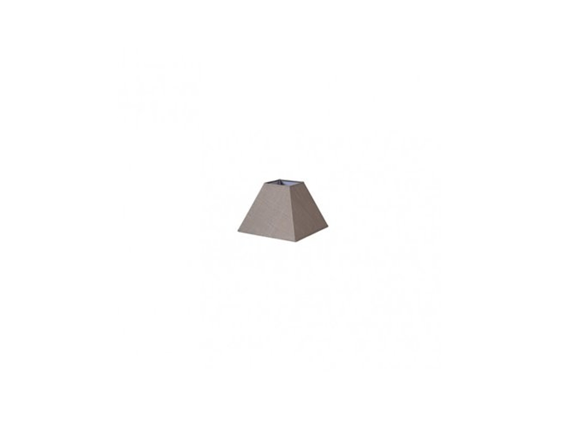 Pantalla Piramide Tenorio E27 Lino Gris 15dx8dx11h