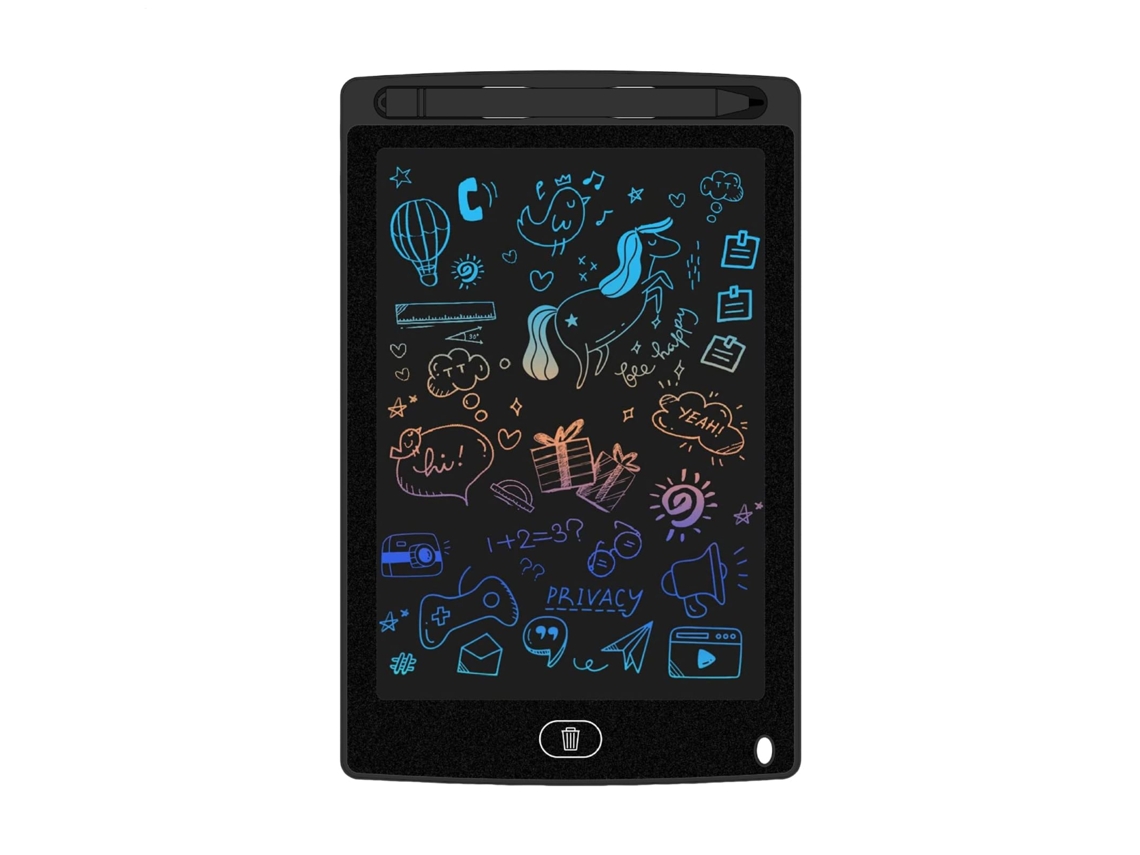 Tableta LCD interactiva de escritura y dibujo Csyy para niños (negra)