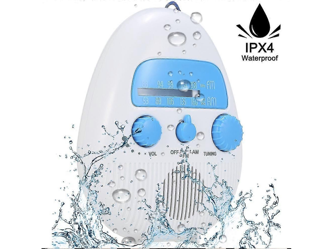 Radio de ducha impermeable GOKOCO con altavoz inalámbrico