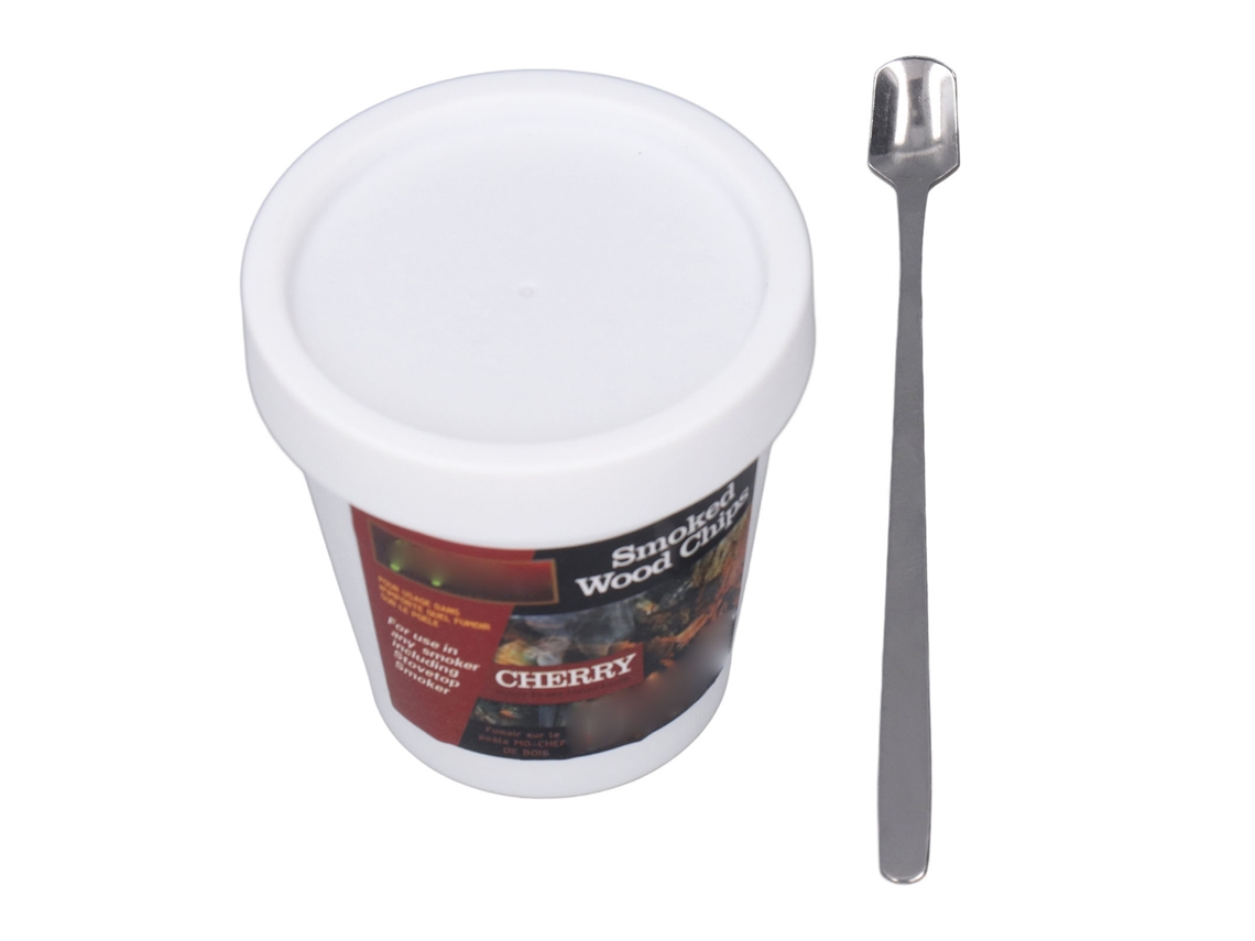 Virutas De Madera Natural Para Ahumar Cócteles Con Caja De Almacenamiento Y Cuchara Para Whisky, Barbacoa Y Cereza