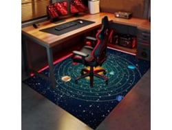 Alfombrilla para silla de oficina, protector de suelo antideslizante, 70 x 80 cm, madera, videojuegos, oficina, escritorio, suelos