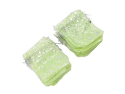50 Bolsas De Malla Transparente Con Cordón Y Estampado De Estrellas Para Regalos De Boda E Iglesia.