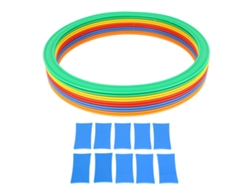 Juego De 10 Anillas De Velocidad Deportivas Para Niños, 10 Anillas, 10 Hebillas, 28 Cm