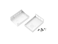 Caja De Aluminio Para Raspberry Pi 4b, Estuche Protector De Aleación De Aluminio, Enclosure Refrigerado Plata