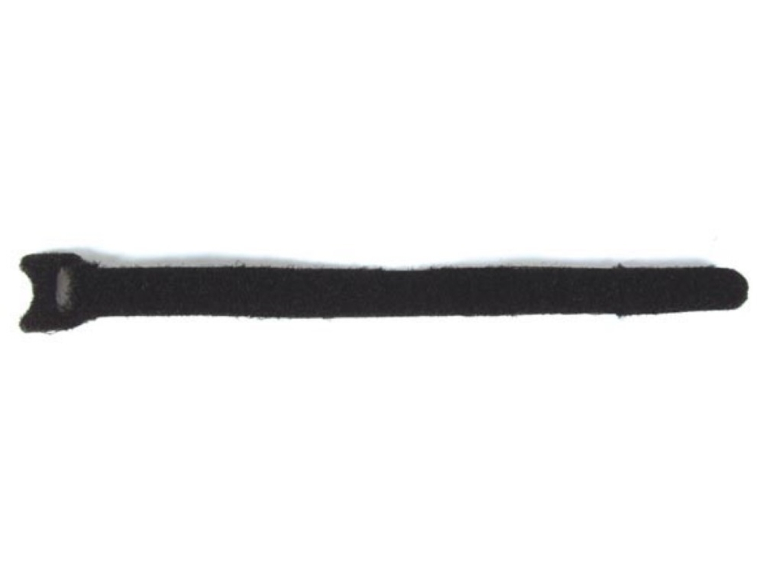 Correas para cables negras con gancho y bucle - 12,5 x 205 mm (10 piezas) VELLEMAN