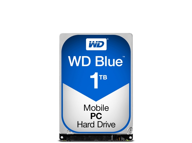 Disco HDD Interno WESTERN DIGITAL Blue PC Mobile (1 TB - SATA - 5400 RPM)