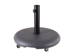 DUDECOR Base De Cemento Para Sombrilla Con Ruedas Gris