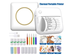 Mini Impresora Térmica Portátil, Inalámbrica, Bluetooth, Sin Tinta, Compatible Con Ios Y Android Gertiz