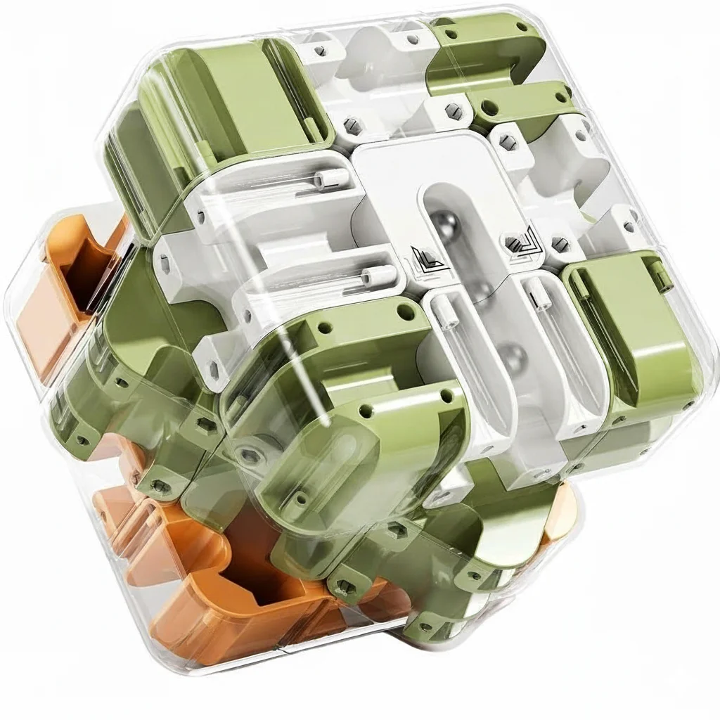 Juguete educativo: Cubo giratorio 3D MDUG (verde)
