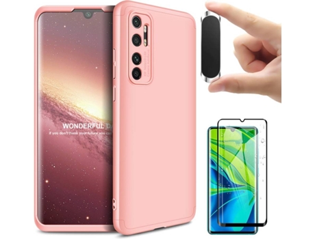 Carcasa, Protector y Soporte Xiaomi Mi Note 10 Lite Slim armor 360º Rosa