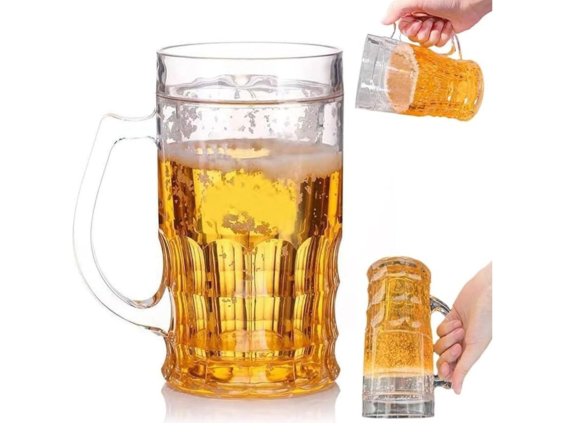 Jarra De Cerveza De 420 Ml Con Asa, Libre De Bpa. Panoona