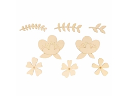 27 Mini siluetas de madera 2 mm - primavera