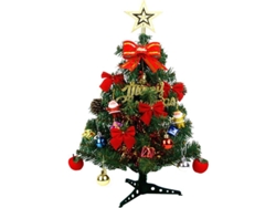 Pequeño Árbol De Navidad Artificial Con Adornos Básicos Para Las Fiestas Navideñas (60 Cm)
