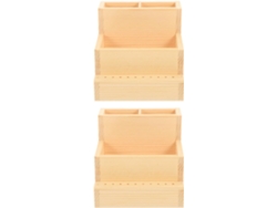 Présentoir En Bois Double Cuelloche Para Embouts De Ponceuse à Ongles Compact Organisateur 10 Outils...