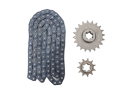2026-kit De Cadena De Transmisión T8f 116 Eslabones Con Piñones 11t Y 20t Para Karting Motocicletas Mini Y Vehículos Off Road