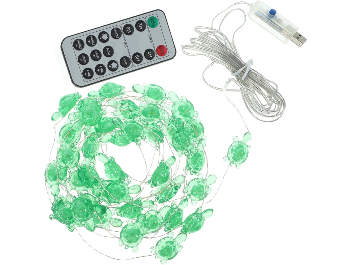 Luz Led De Plástico Para Bodas, Color Verde.