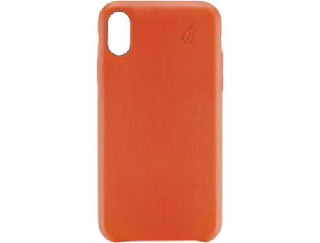 Funda para iPhone XS BEETLECASE Piel Naranja
