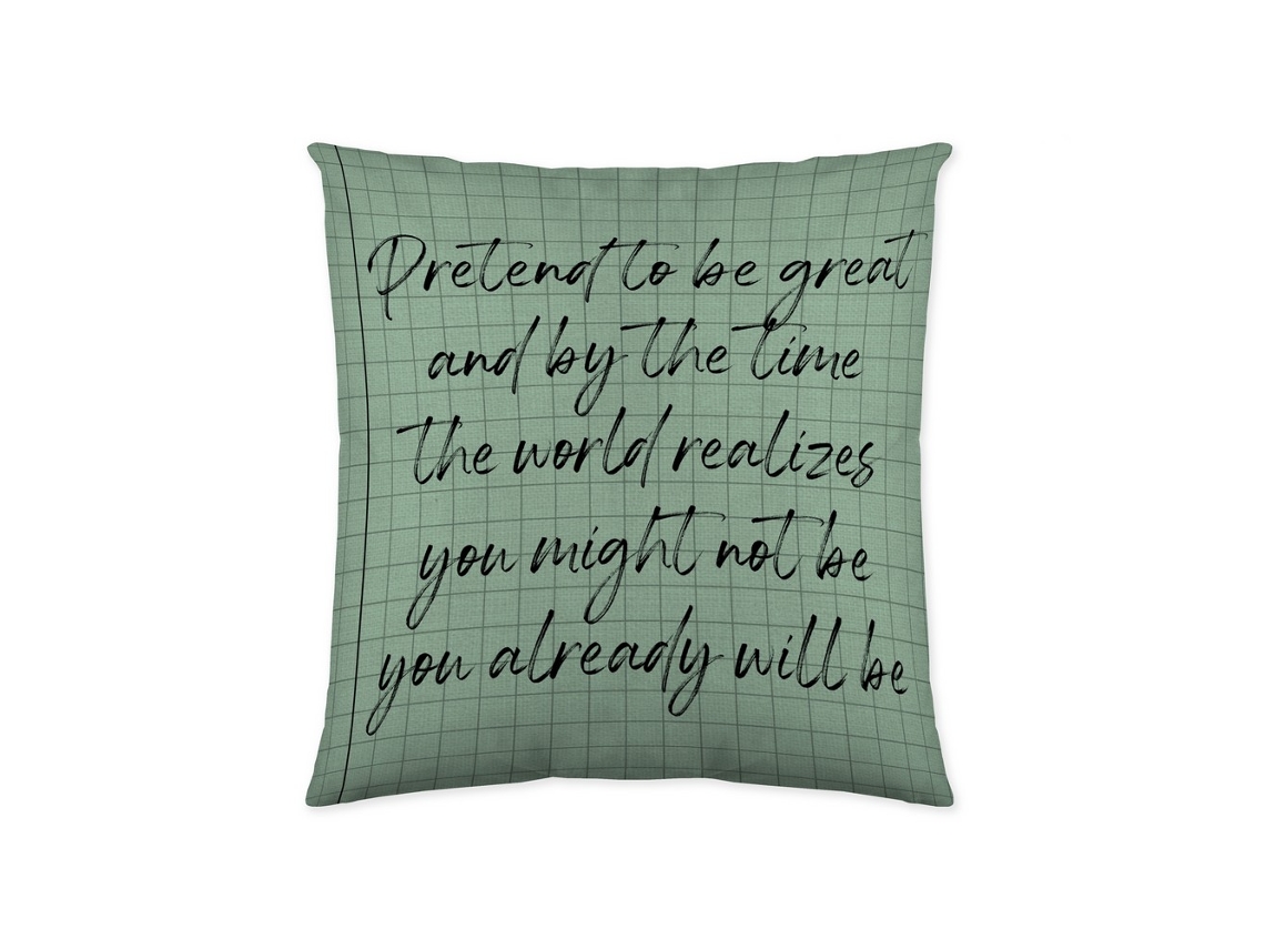Almohada Decorativa NATURALS Scrabble (Algodón - 50 x 50 cm)