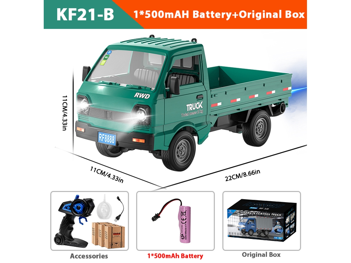 Coche RC 116 2.4g, derrape y escalada, luz LED, modelo eléctrico infantil verde Aeuzwr