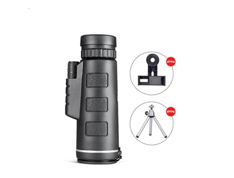 Juego de telescopio monocular SLOWMOOSE Prismáticos de Bolsillo Visión nocturna con Soporte para Smartphone y Trípode