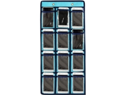 JEIIBRZUI Organizador Porta Roupas Íntimas Meias Joias Bolsos ZEAICOS Azul (32x18x2.5cm)