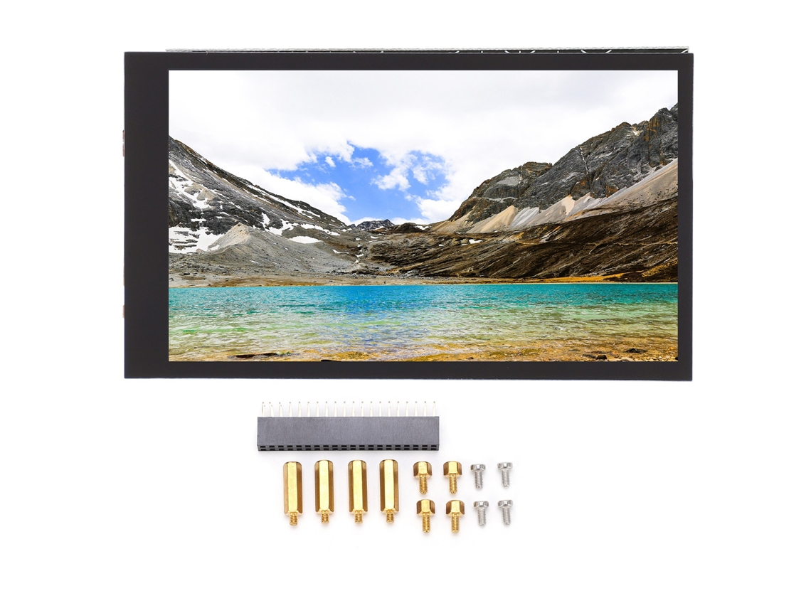 Pantalla Ips De 4.0 Pulgadas Para Raspberry Pi 3b 4b, 800x480, 60fps, Interfaz Dpi