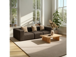 Coco Living Sofá Pure 3 Plazas - Marrón Arena
