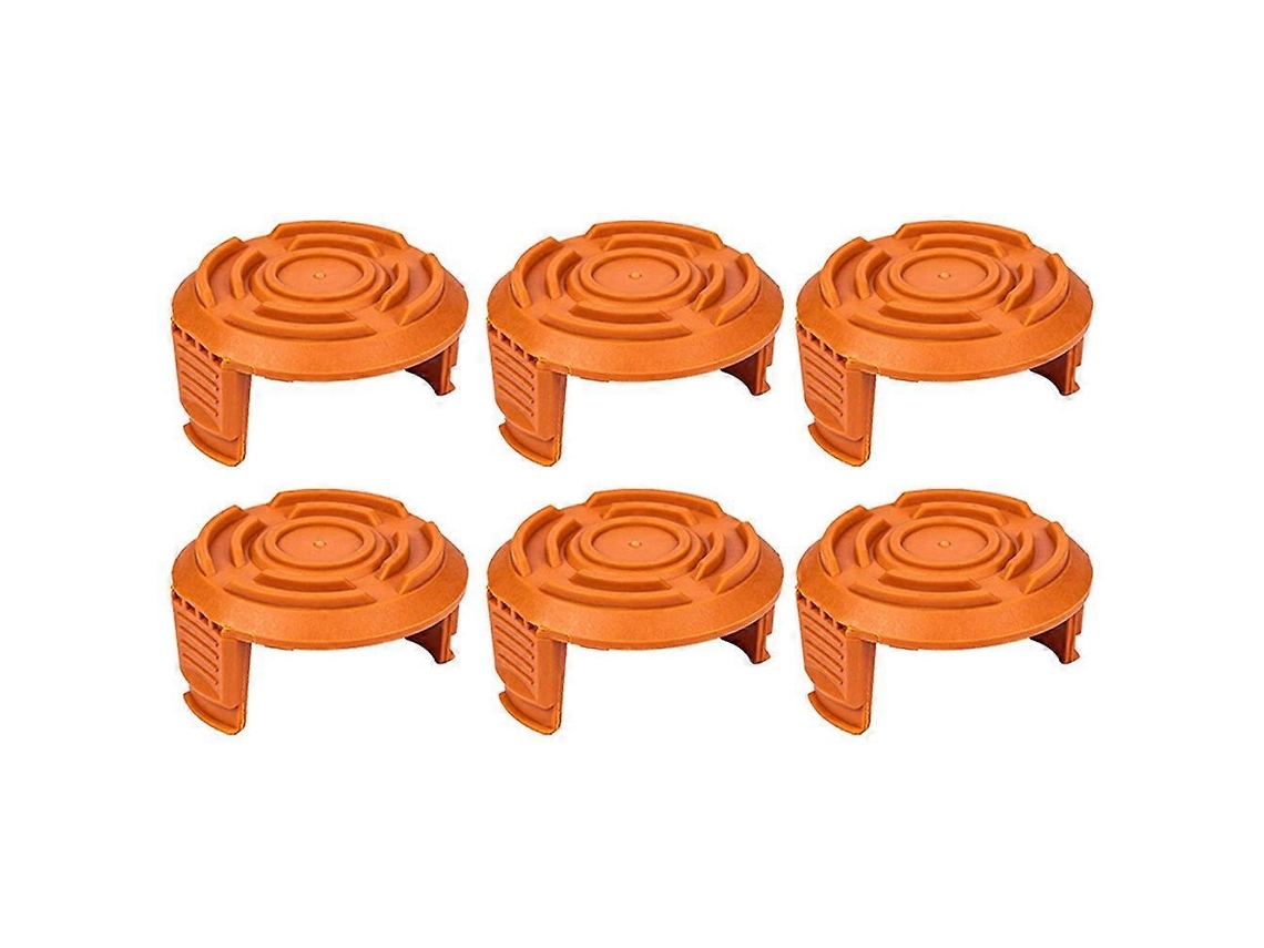 6 Tapas Para Carretes De Cortacésped Worx Wg150 Wg151 Wg163 G165, Wa6531