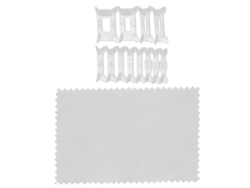 Organizador De Joyas, Tamaño De Anillo Ajustable, Estante De Almacenamiento, Blanco