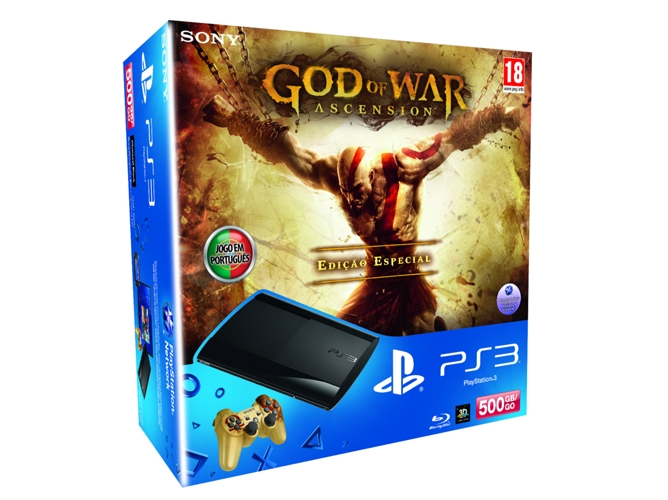 CONS. PS3 500GB +GOW ASCENCION ES + DS3
