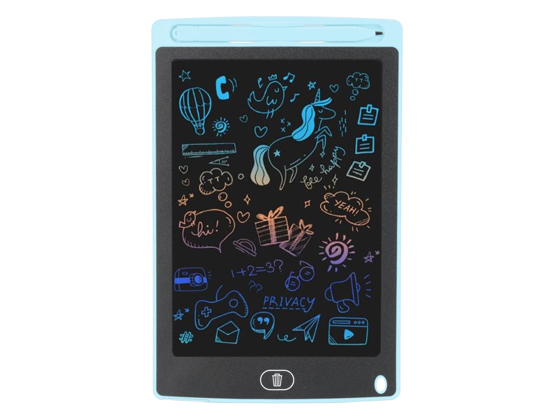 Tábua De Escrita Lcd De 8.5 Polegadas Com Tela Colorida Para Crianças Brincar E Desenhar Menina Menino Azul Claro