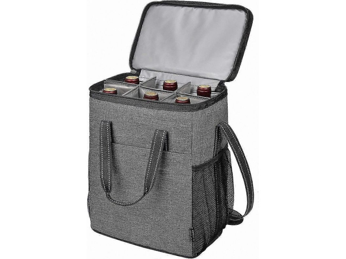 Bolsa térmica acolchada e impermeable para seis botellas de vino CHARM