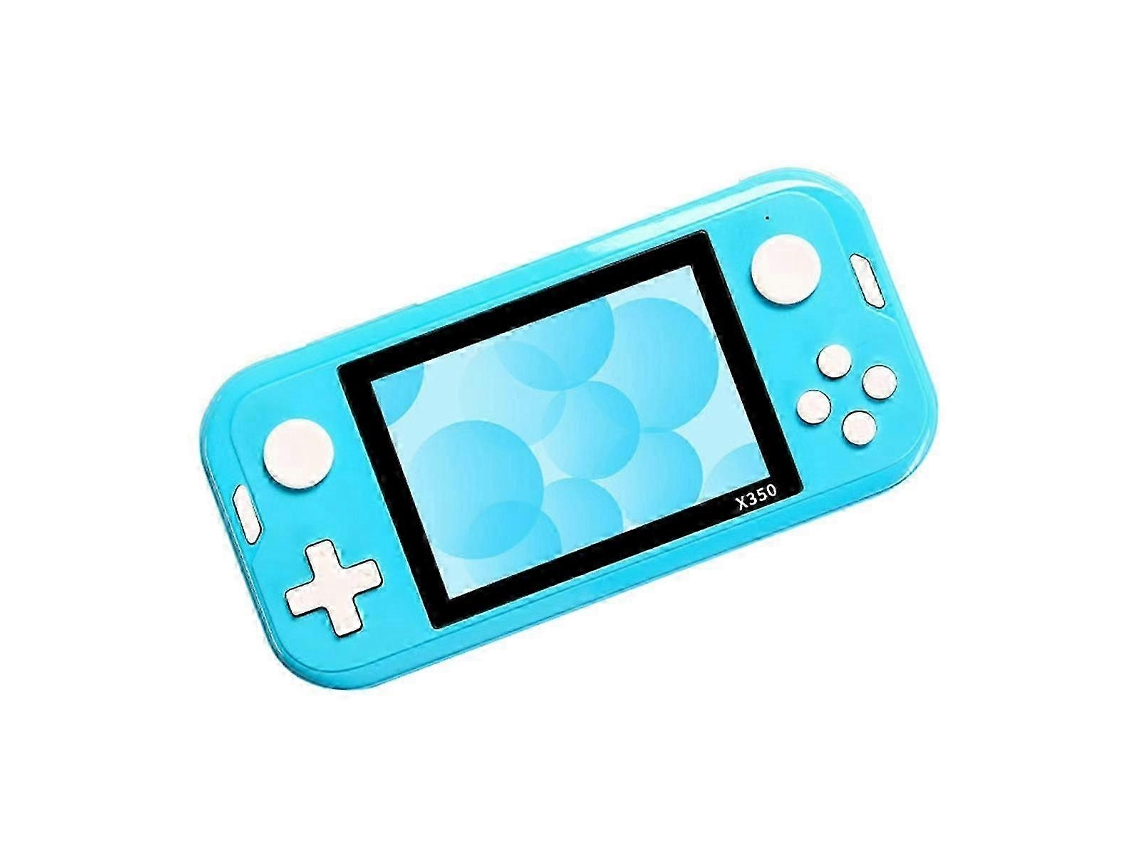 Consola De Juegos Retro De 3,5 Pulgadas 8g 6800 Juegos Consola De Juegos Portátil Consola De Videojuegos E-book Azul
