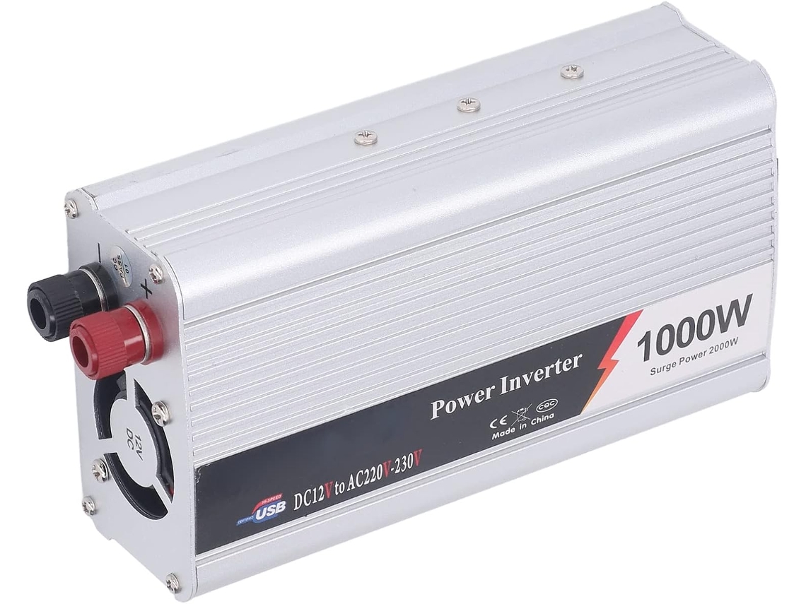Inversor De Potencia De Aleación De Aluminio Duradero De 1000 W Con Carga